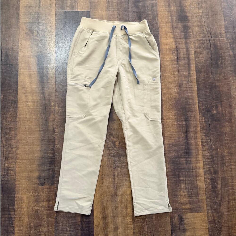 Figs Tan Latte Yola Skinny Scrub Pants Size S/P